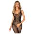 Obsessive G335 - malla abierta transparente (negro) - S-L