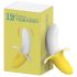 Lonely - vibrador de plátano recargable y resistente al agua (amarillo-blanco)