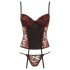 Cottelli - Corsé y Tanga con Rosas (Rojo) - 80C/L