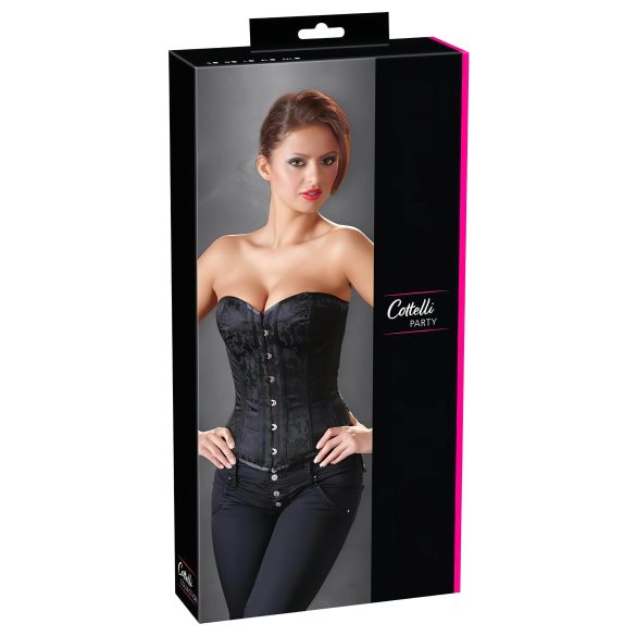 Cottelli - Corsé bordado para fiesta (negro) - L