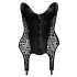 Noir - Top con liguero estampado de leopardo (negro)