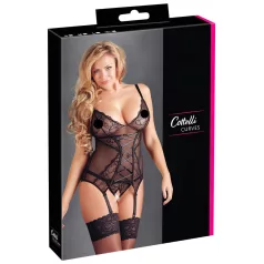Cottelli - Top lencero de encaje con tiras - negro