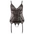 Cottelli - Top de encaje con cinta (negro)
