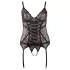 Cottelli - Top lencero de encaje con tiras - negro - XXXL