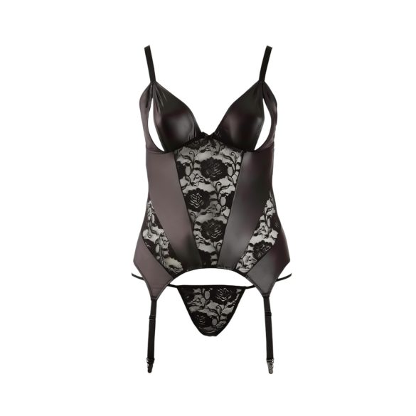 Cottelli - Blusa mujer curvy con flores - negro