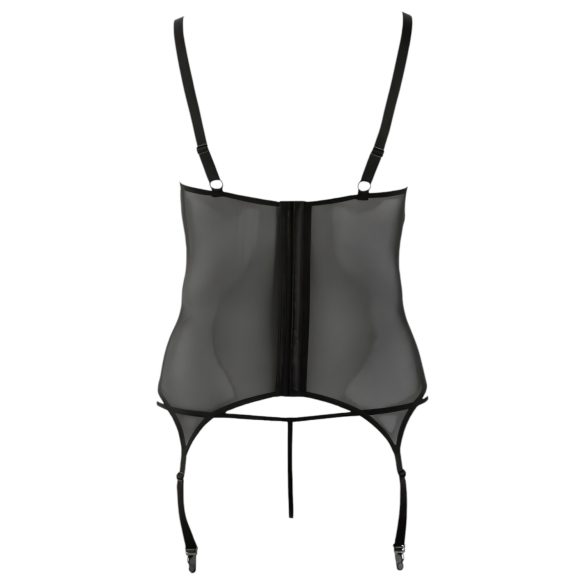 Cottelli - Blusa mujer curvy con flores - negro