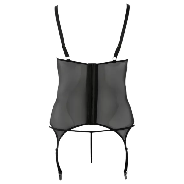 Cottelli - Blusa mujer curvy con flores - negro - XXXL