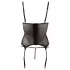 Cottelli - top transparente rayas brillantes - negro - M