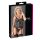 Cottelli - blusa transparente a rayas brillantes (negra) - L