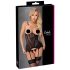 Cottelli - top abierto con perlas (negro)