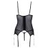 Cottelli - top abierto con perlas (negro)