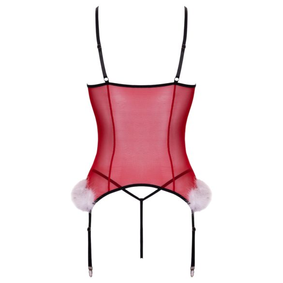 Cottelli - conjunto de lencería navideña - rojo - L/XL