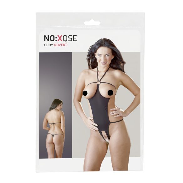 NO:XQSE - Body abierto con strass - negro (S-L)