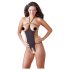 NO:XQSE - Body abierto con strass - negro (S-L)