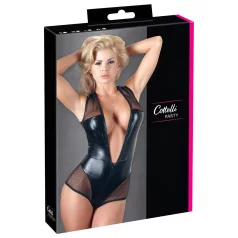 Cottelli - body de red brillante - negro