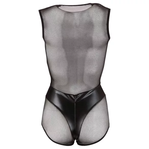 Cottelli - body de red brillante - negro - M