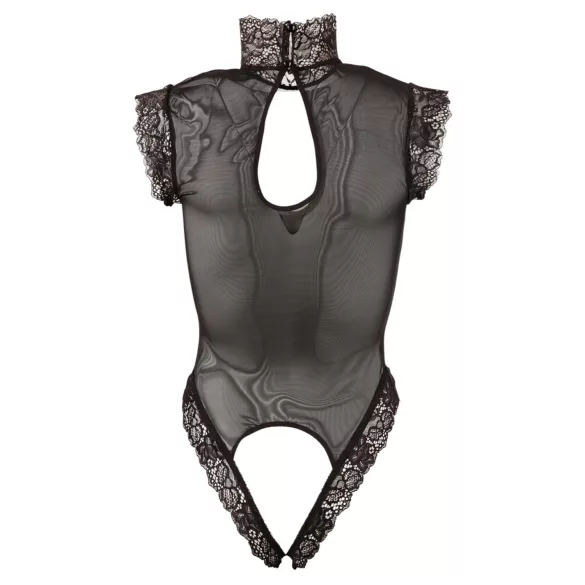 Abierta Fina - body sexy - encaje negro - XL