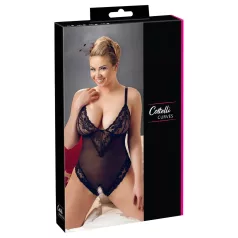 Cottelli Plus Size - body de encaje - talla grande - negro