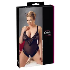   Cottelli Plus Size - body de encaje - talla grande - negro - XXXL