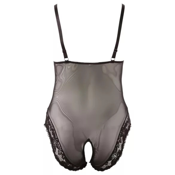 Cottelli Plus Size - body de encaje - talla grande - negro - XXXXL