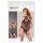 NO:XQSE - Body de red con cuello halter floral - negro (Tallas S-L)