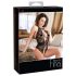 Abierta Fina - Floral Lace Magic - Bodysuit (Black)
