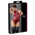 Cottelli Party - body sin mangas, brillante con cremallera (rojo) - XL