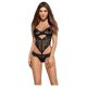 Obsessive Alluria - body de encaje floral (negro) - L/XL