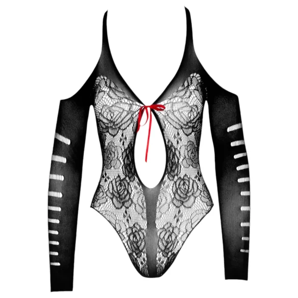 NO:XQSE - body con lazo - manga larga - negro (S-L)