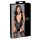 Cottelli Bondage - body negro con encaje y cuello halter - L