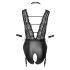 Cottelli Bondage - body negro con encaje y cuello halter - L