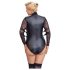 Body encaje Bondage Plus Size negro - 3XL
