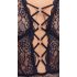 Cottelli Curves Talla Plus - body negro transparente y estampado - 95F/2XL