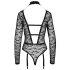 Cottelli - body transparente con tirantes (negro) - L