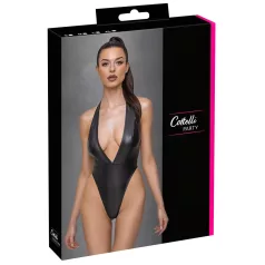   Cottelli Party - body brillante con cuello halter - negro - M