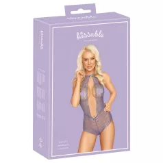   Kissable - body lencería encaje con cuello halter - color lila - L/XL