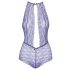 Besable - body de encaje con cuello halter (lila) - L/XL