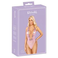 Kissable - body rosa bordado con flores