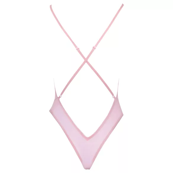 Kissable - body de encaje bordado floral - rosa - L/XL