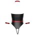 Cottelli Bondage - Body brillante y esposas para brazos (negro) - M