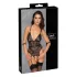 Cottelli Bondage - body abierto con esposas - encaje negro - L