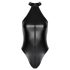 Noir - body negro brillante con tirantes al cuello - M