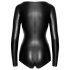 Noir - Body negro brillante de manga larga