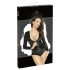 Noir - Body negro brillante de manga larga - XL