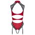 Cottelli - body de encaje con cuello halter (rojo)