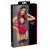 Cottelli - encaje, body con cuello halter (rojo) - M