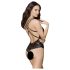 Obsessive 860-TED-1 - body de encaje súper sexy (negro) - L/XL