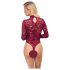 Cottelli - body transparente de encaje (rojo) - M