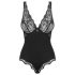 Obsessive Luvae - body transparente con busto (negro)