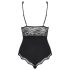 Obsessive Luvae - body transparente con busto (negro) - L/XL